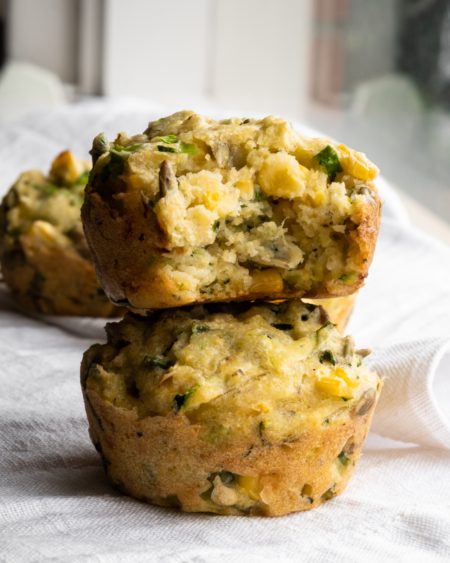 Vegan Zucchini and Polenta Breakfast Muffins » not hangry anymore